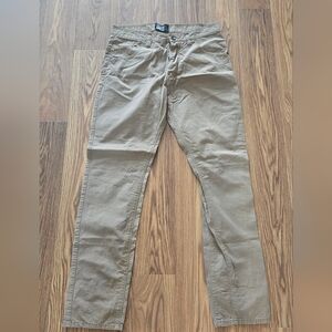 William Rast Men's Chinos Khakis Tan Color 100% Cotton 34x34